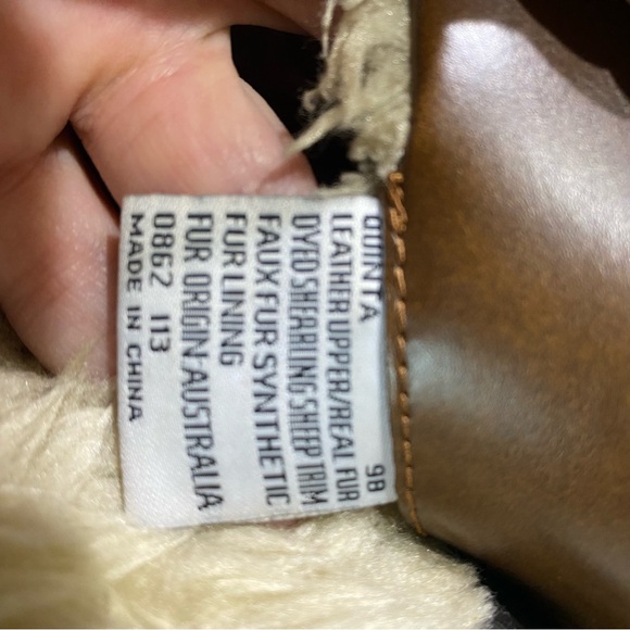 Ralph Lauren Quinta fur midi boot winter waterproof rubber duck leather boot 9